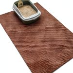 Cat Litter Mat Cooyes Cut to Fit Large 35x23 Khaki Waterproof Non Slip-0