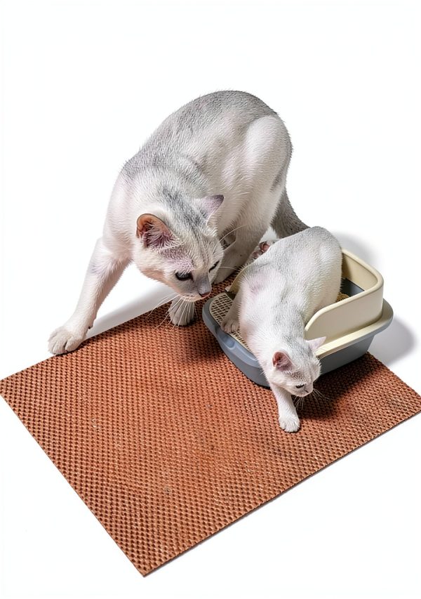 Cat Litter Mat Cooyes Cut to Fit Large 35x23 Khaki Waterproof Non Slip-8