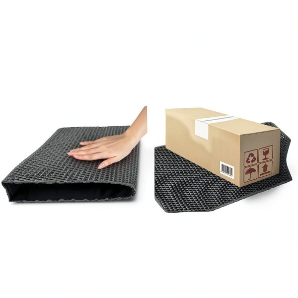 EVA Honeycomb Cat Litter Mat by Xuanyaente - Non‑Slip 23.4×14.7 Gray-6