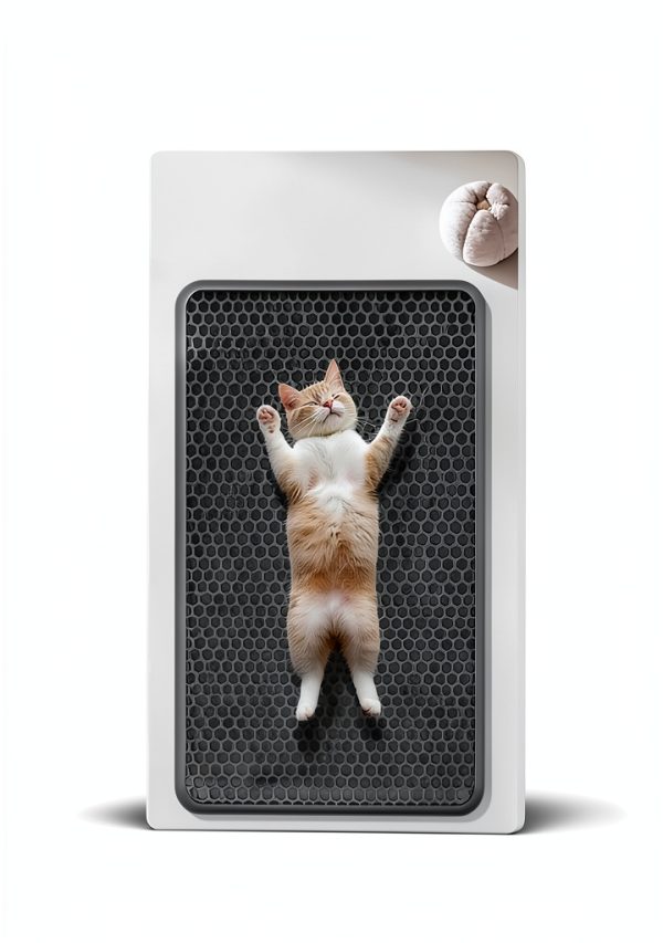Cat Litter Mat - 23.2" x 14.6" Small Litter Box Mat with Double Layers, Urine-Proof and Non-Slip Litter Trapping Mat, Easy to Clean Kitty Litter Mats for Floor, Scatter Control, Grey-4