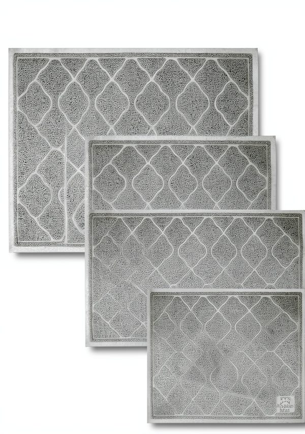 Neater Pets Cat Litter Mat Durable Rug with Anti Skid Backing Grey-8
