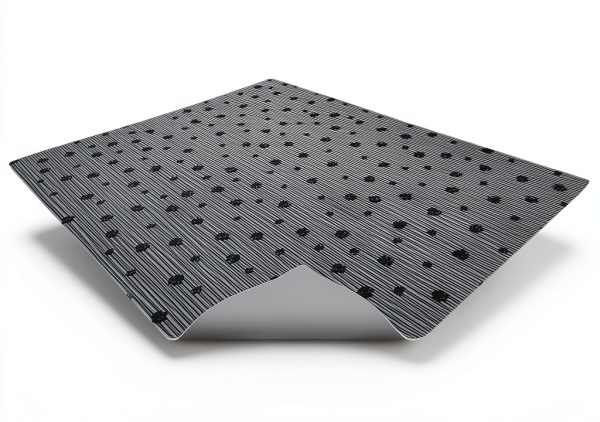 Drymate XL Original Cat Litter Mat, Contains Mess from Box, Protects Floors, Urine-Proof, Machine Washable, Soft on Kitty Paws, Absorbent, Waterproof (USA Made, Recycled Content) (28”x36”)(GreyStripe)-2